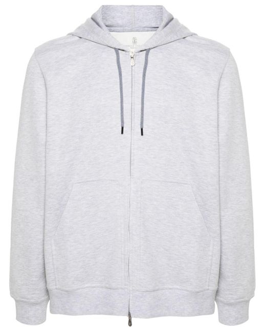 Felpa di Brunello Cucinelli in White da Uomo