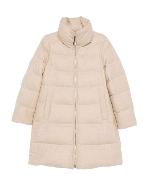 Herno Natural Powder Quilted Jacket