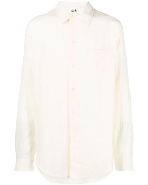 Séfr White Leo Shirt for men