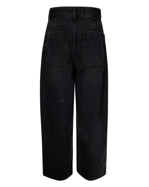 Studio Nicholson Blue Wide-Leg Denim Jeans