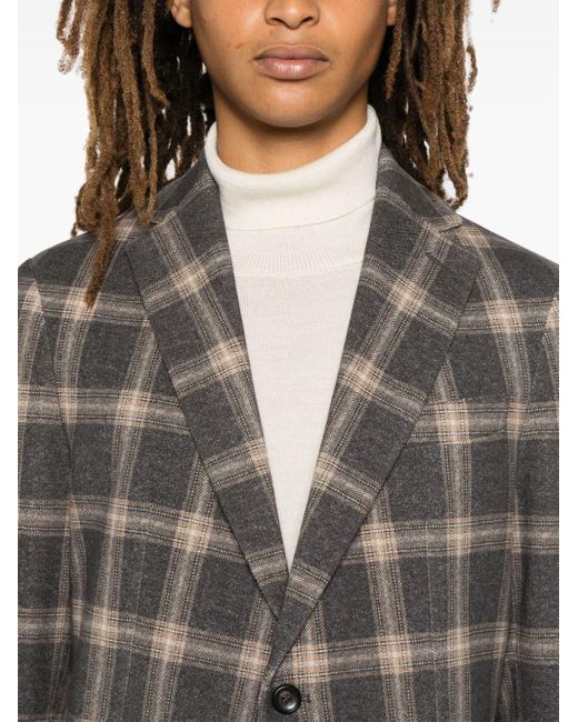 Circolo 1901 Gray Cotton Single-Breasted Jacket for men