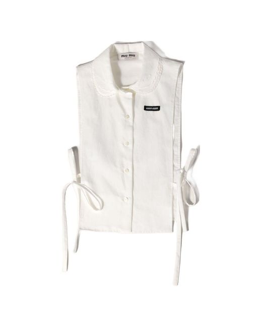 Miu Miu White Cotton Shirt