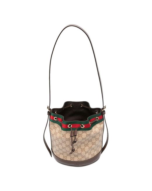 Gucci White Venice Mini Bucket Bag