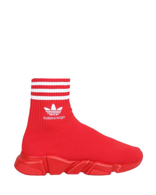 Balenciaga Red Sports Sneakers for men