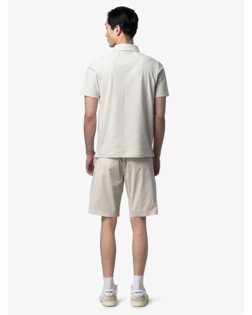 K-Way White Bermuda Ilton for men