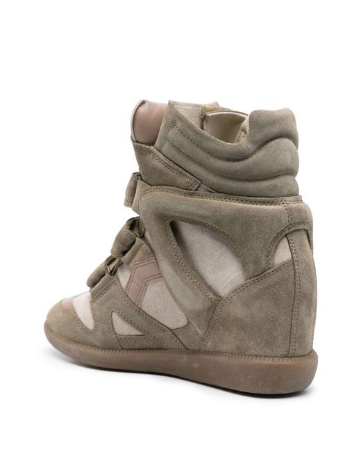 Isabel Marant Brown Bekett Leather Sneakers