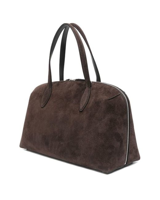 Totême Brown "M Suede Day" Tote Bag