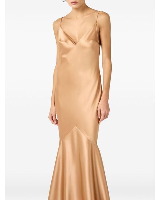 Elisabetta Franchi Orange Long Dress