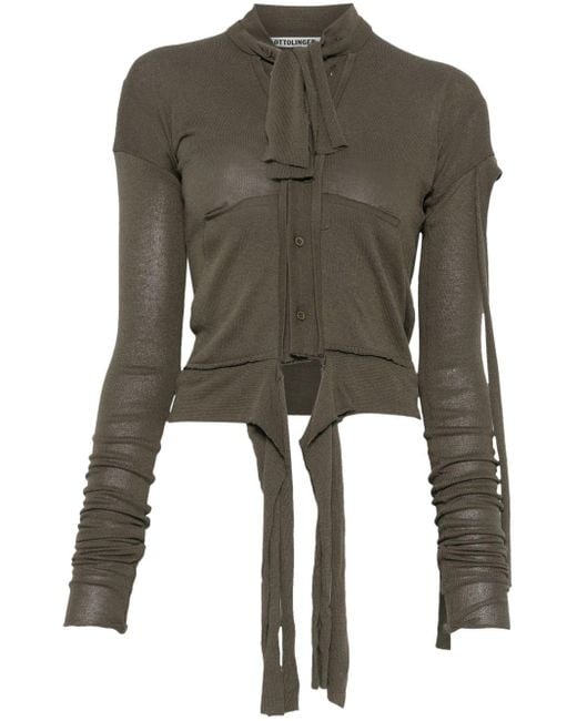 OTTOLINGER Gray Destructured Cardigan
