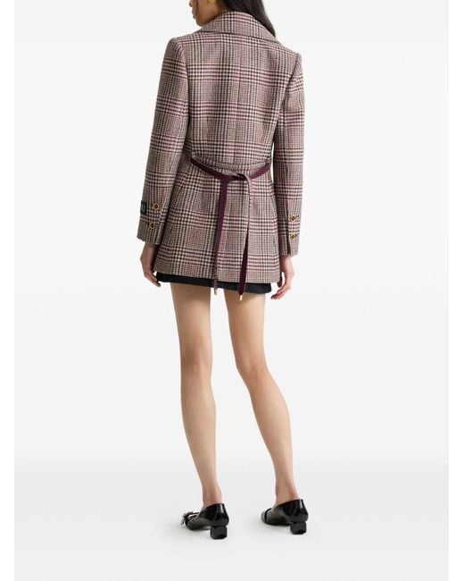 Patou Brown Jqacket With Belt And Pockets