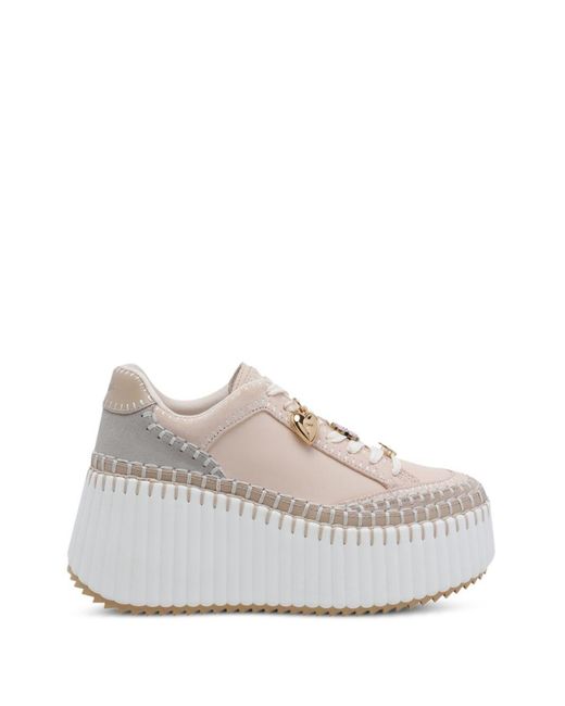 Chloé White Nama Sneaker