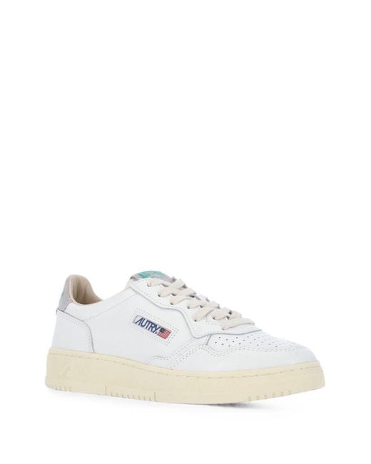Autry White Medialist Low Sneakers for men