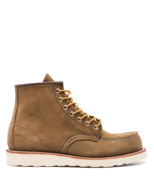 Red Wing Brown Classic Moc Suede Boots