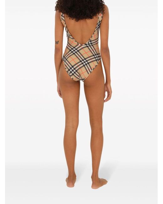 Costume Intero A Quadri di Burberry in Natural