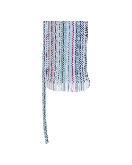 Missoni Blue Zig Zag Print Sarong