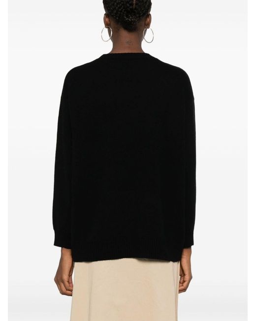 Max Mara Black Wool And Cashmere Blend Sweater