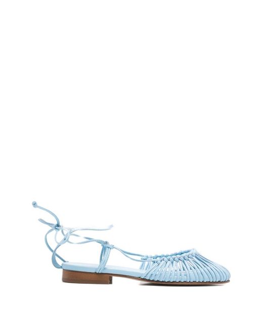 Hereu Blue Flat Sandals