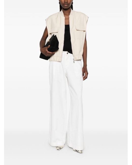 God Save Denim White Calliope Trousers
