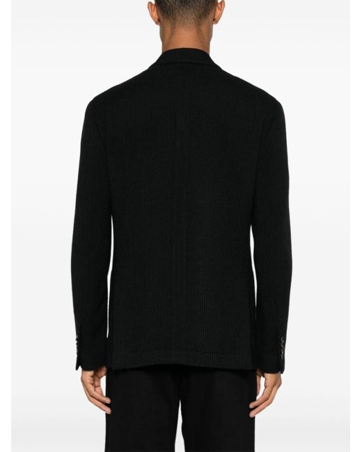 Lardini Black Wool Jacket for men
