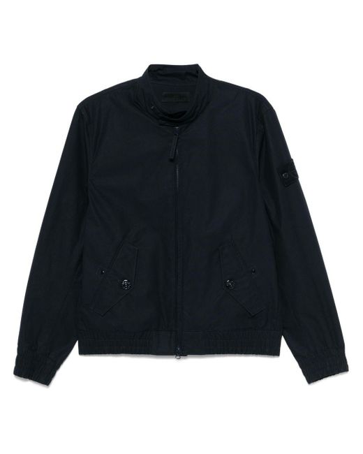Stone Island Black Jacket With Logo for men