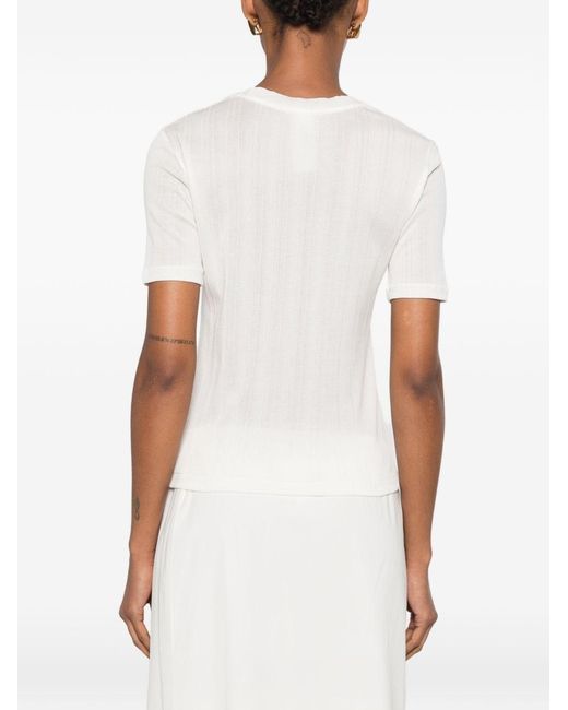 The Row White Etina Top