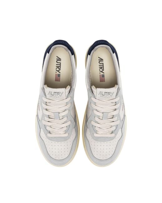 Autry White Sneaker Medalist for men