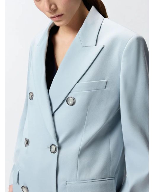 Pinko Blue Double-Breasted Jacket