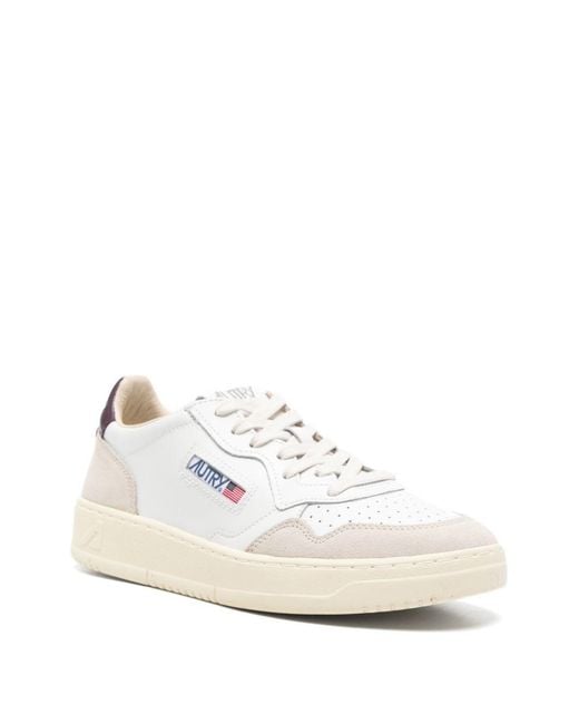 Autry White Medialist Low Sneakers for men
