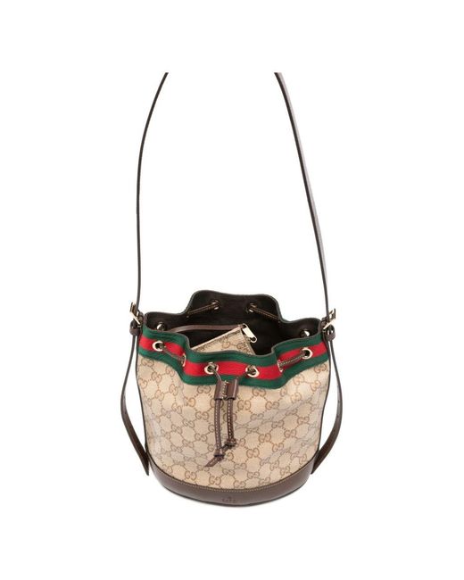 Gucci White Venice Mini Bucket Bag