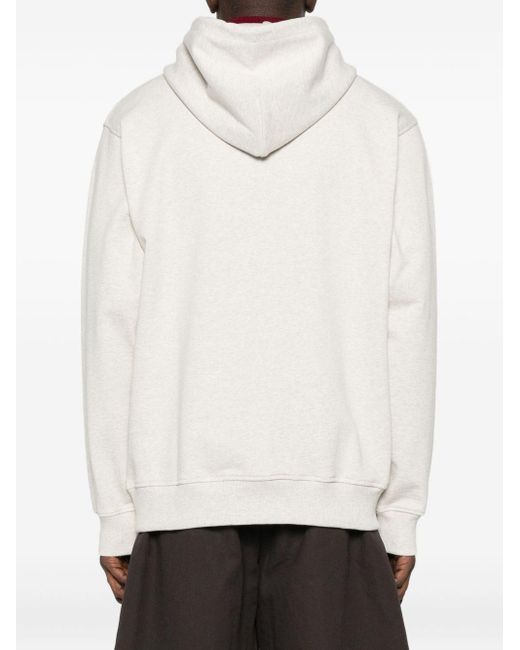 Drole de Monsieur White Hoodie With Logo for men