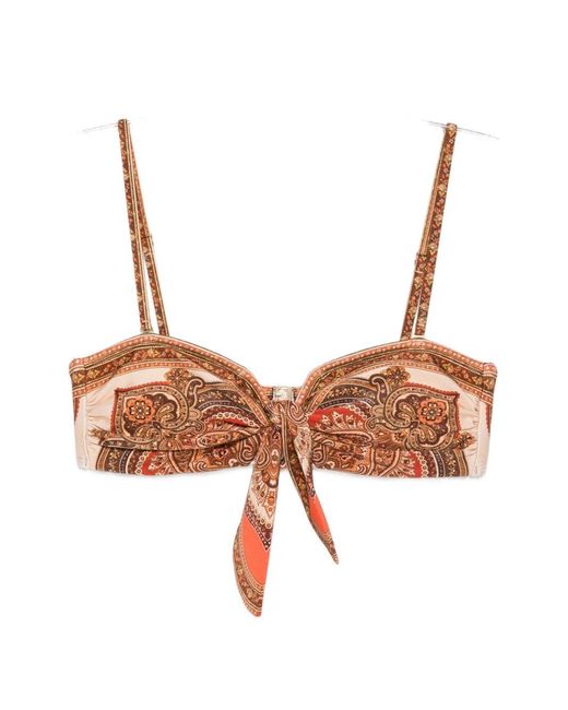 Zimmermann Brown Mahon Bikini Top
