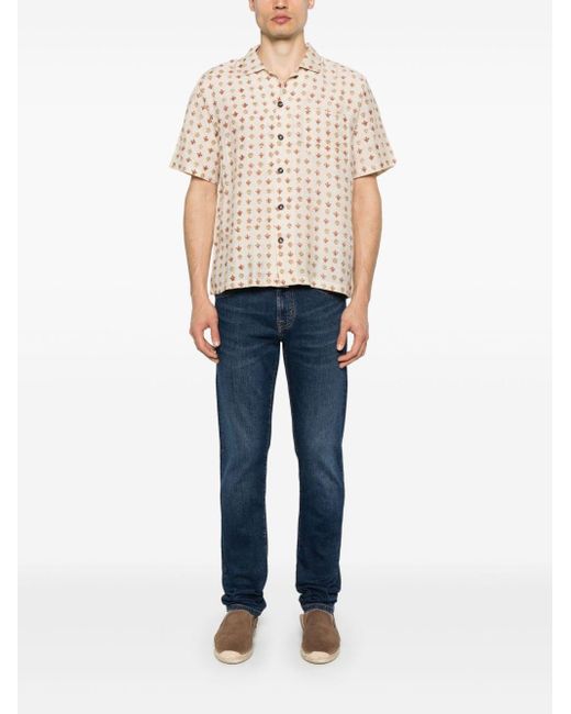Manuel Ritz Blue Jeans With Logo Application for men