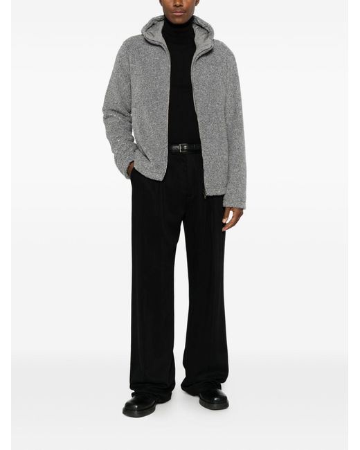 Herno Gray Fleece Blouson Jacket for men