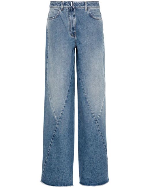 Givenchy Blue Wide Leg Denim Jeans