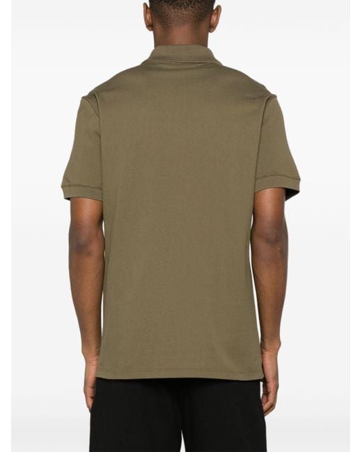 Alexander McQueen Green Graffiti Cotton Polo Shirt for men