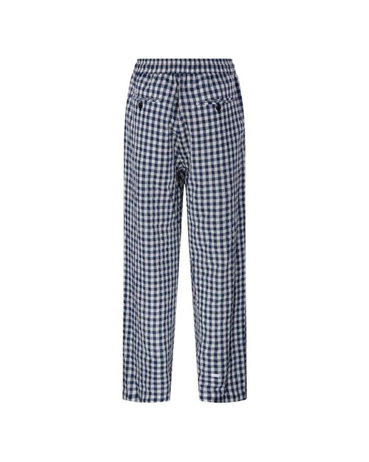 DUNST Blue Checked Pajama Trousers
