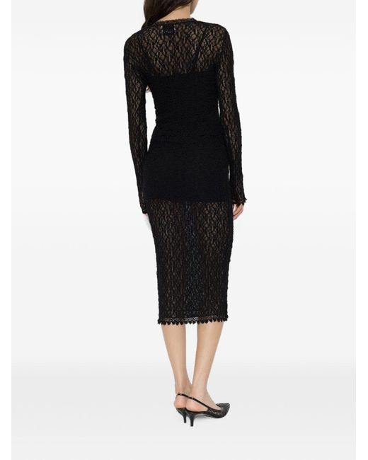 Isabel Marant Black Belsane Guipure Lace Dress