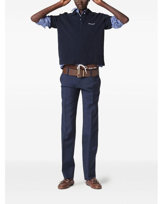 Miu Miu Blue Check Shirt