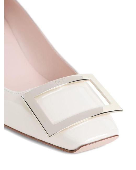 Roger Vivier Pink Trompette Leather Pumps