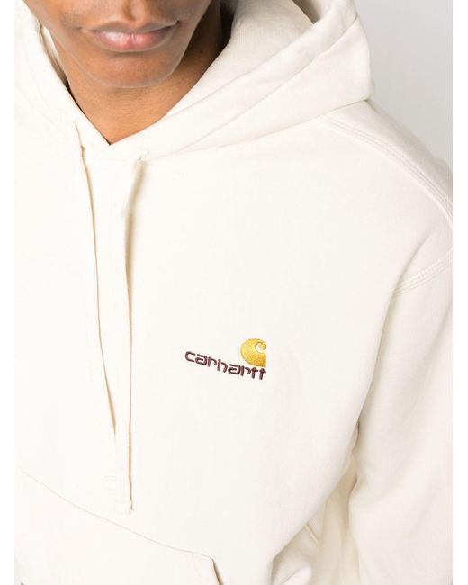 Carhartt White Hoodie With Logo for men