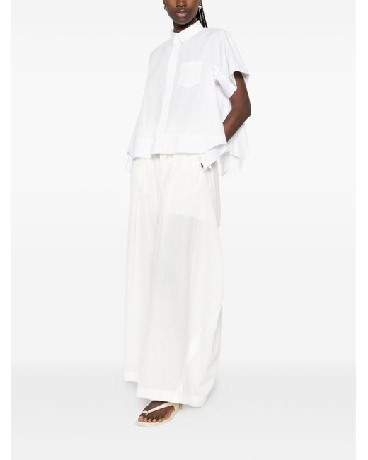 Sacai White Cotton Shirt
