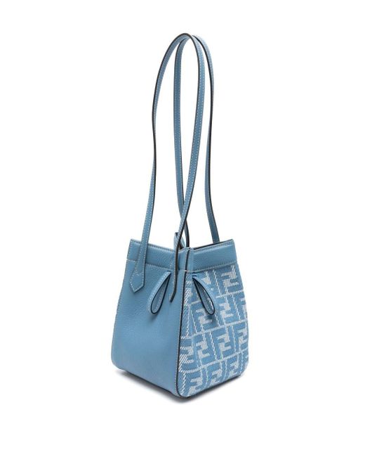 Secchiello Origami Mini di Fendi in Blue