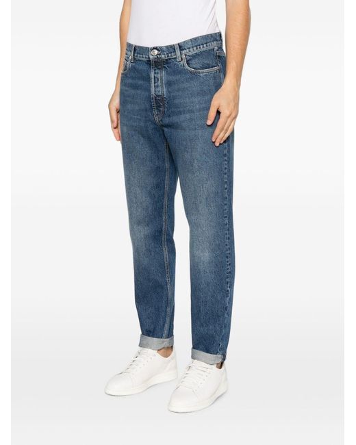 Brunello Cucinelli Blue Denim Cotton Jeans for men