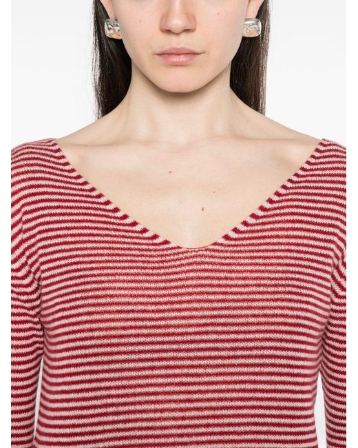 Be You Pink Cashmere V-Necked Sweater