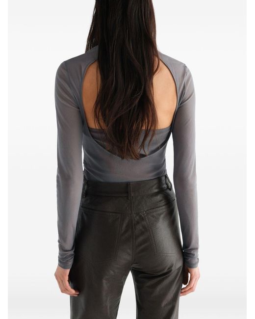 Lemaire Gray Ballerina Foulard Top