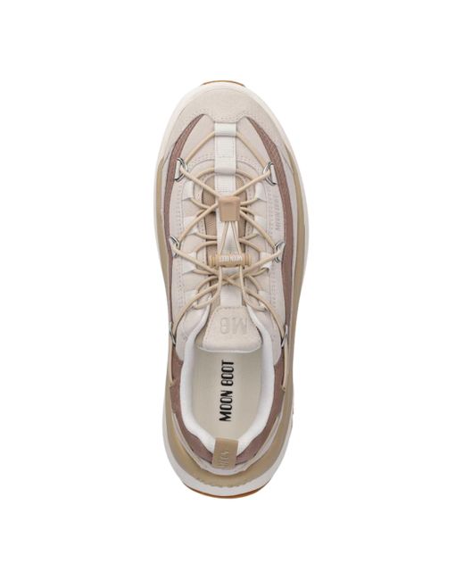 Moon Boot White Moon247 Sneaker With Logo