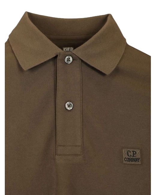 C P Company Green Logo Polo for men