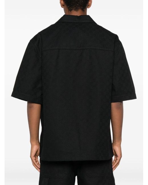 Gucci Black Gg Jacquard Shirt for men