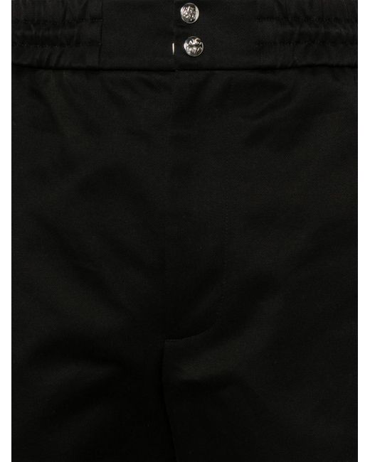 Alexander McQueen Black Organic Cotton Cargo Trousers for men