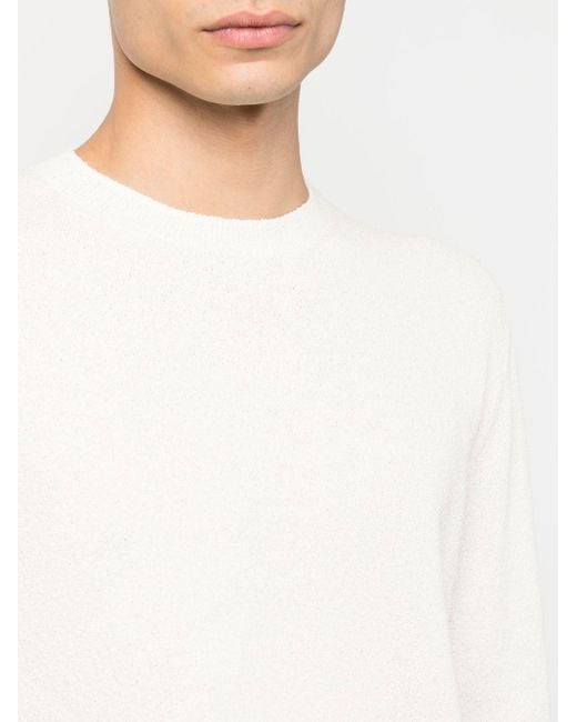 Drumohr White Crewneck Sweater for men